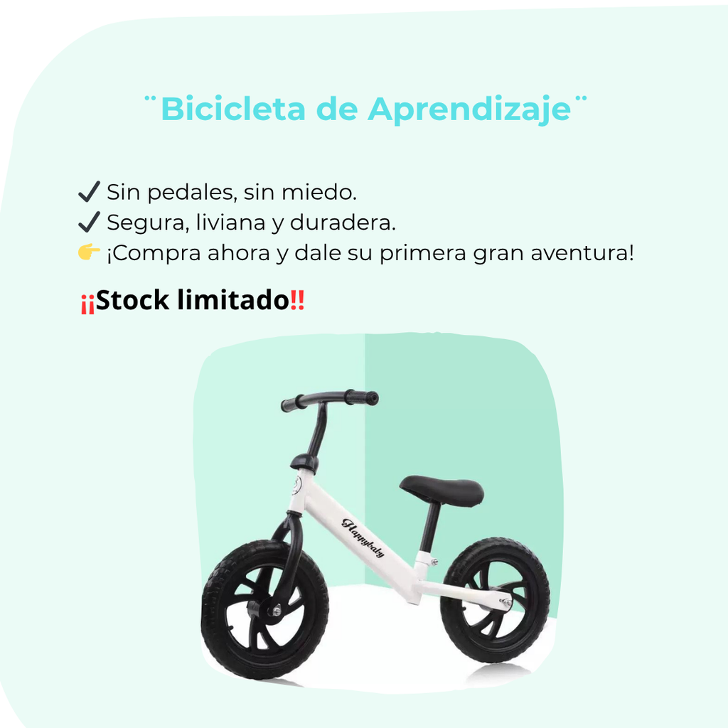 Bicicleta D Aprendizaje Para Nino blanco