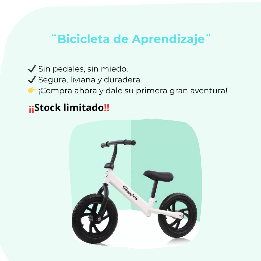 Bicicleta D Aprendizaje Para Nino blanco