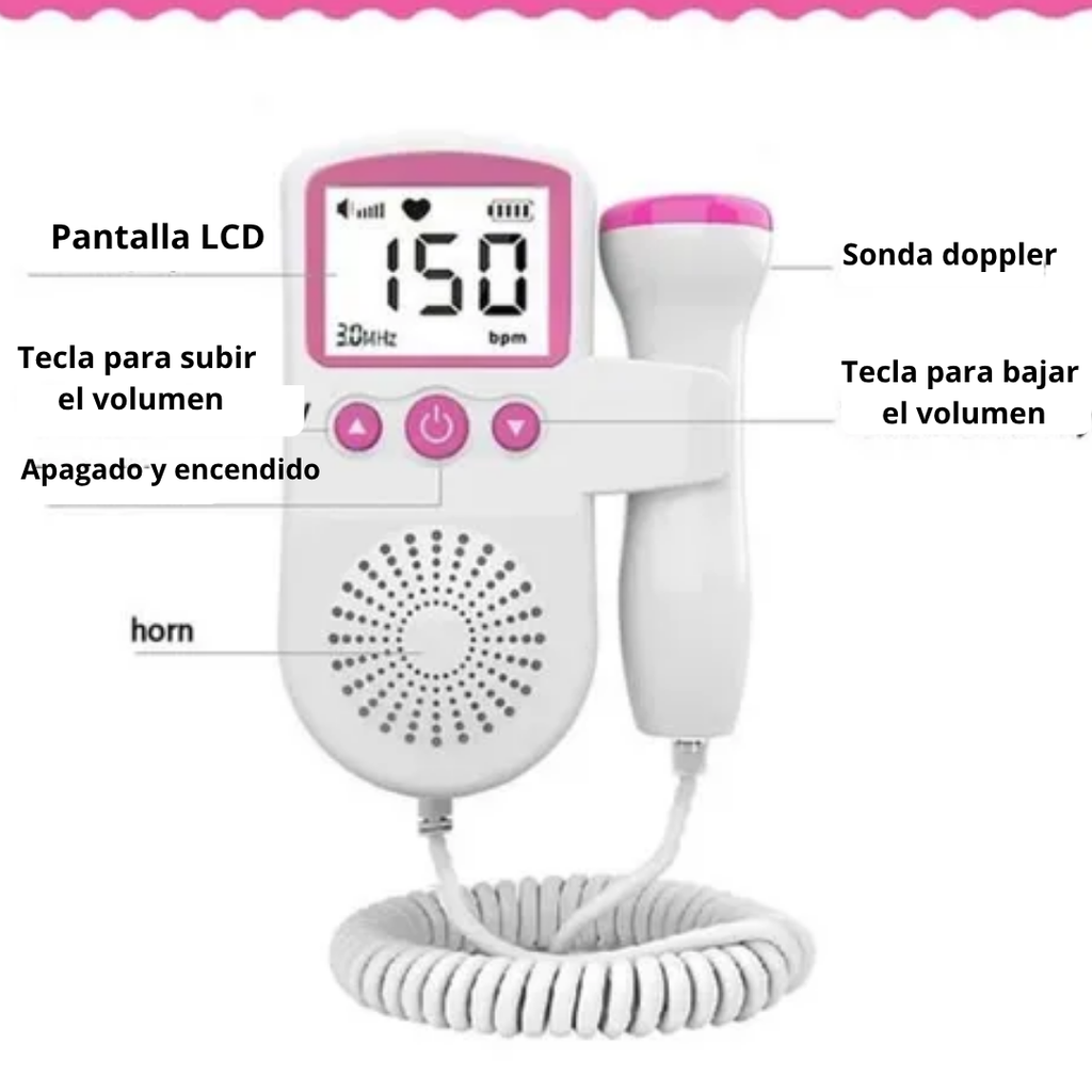 Monitor Fetal Doppler Latido Cardiaco