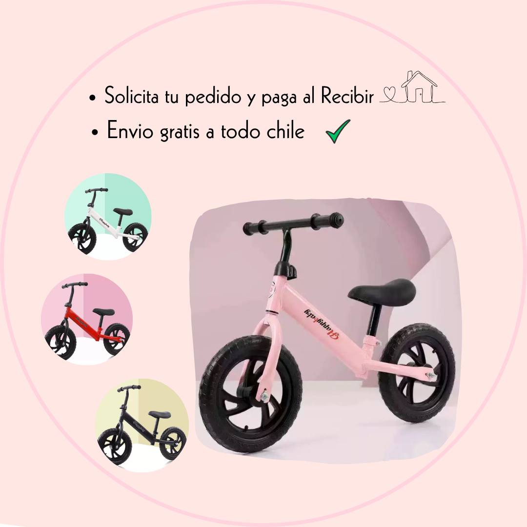 Bicicleta De Aprendizaje Para Niña/os  rosada