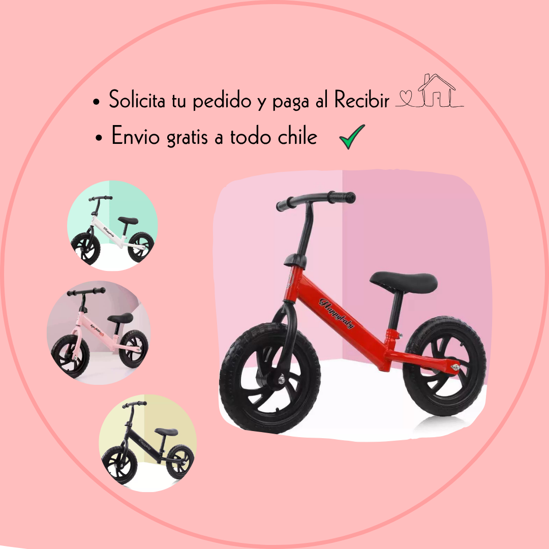 Bicicleta De Aprendizaje Para Niño/a roja
