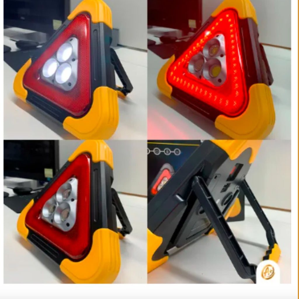 Triángulo con luz de Advertencia recargable  multifuncional